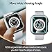 pzoz Compatible for Apple Watch Series SE2 /6/5 /4 /SE 40mm Case with Screen Protector Accessories Slim Guard Thin Bumper Full Coverage Matte Hard Cover Defense Edge for iWatch Women Men GPS (Silver)