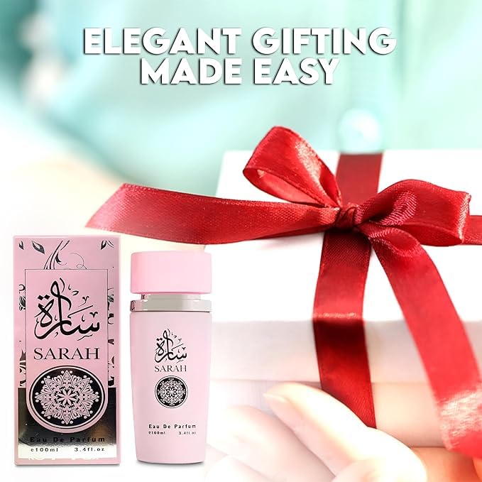 SARAH CANDY & SARAH FUCHSIA Perfume Set for Women - Floral, Fruity & Sandalwood, Musk Fragrance Combo Gift Set 3.4 fl oz Each EDP for Daily Use (2 PACK). - Image 8