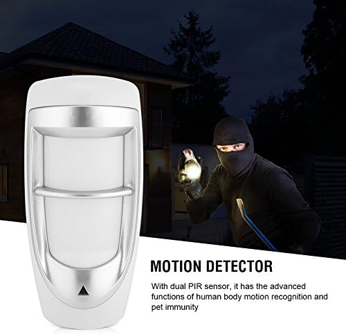Wired Infrared Detector Outdoor Motion Sensor Anti-False Alarm Pet Immunity Security System for Patio Deck Yard Garden