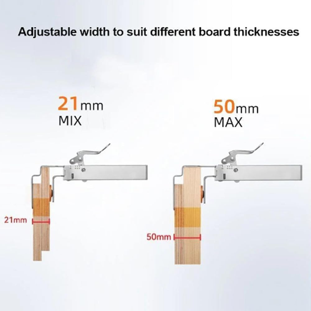 2-Piece Drawer Front Installation Clamps - Adjustable Cabinet Drawer Fixing Clips - Woodworking Jig For Stable Furniture Assembly