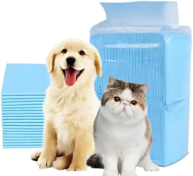 platos-para-perro, Pet Products Yarratech Almohadillas Desechables de Entrenamiento para Perro, Tapete Entrenador para Perro, 50 Piezas Almohadillas para Orinal para Mascotas (M-45cm*60cm)