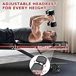 XDDIAS Workout Bench, Adjustable Weight Bench with Leg Extension and Leg Curl, Extended Headrest, 900LBS Preacher Curl Bench Incline Decline Flat Workout Bench for Home Gym Full Body Exercise - Image 4