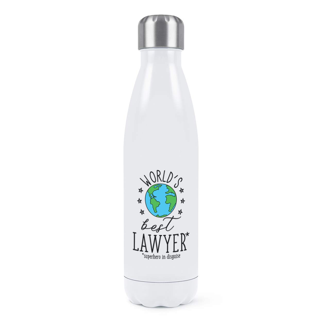 Gourde avocat acier inoxydable double paroi bouteille isotherme blanche 500ml haute qualité