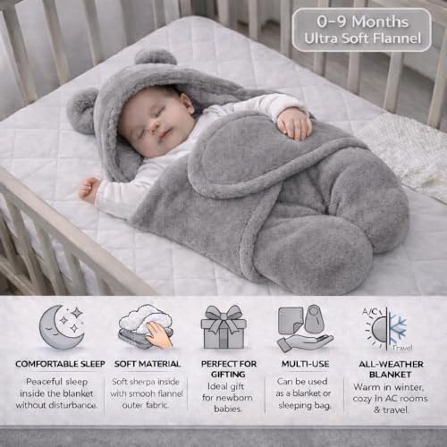 Image of BRANDONN Baby Blanket Newborn Carry Nest | Soft & Breathable Lounger for Newborn | Portable Bedding for Supervised Rest & Travel | Lightweight Infant (0-9 Months)