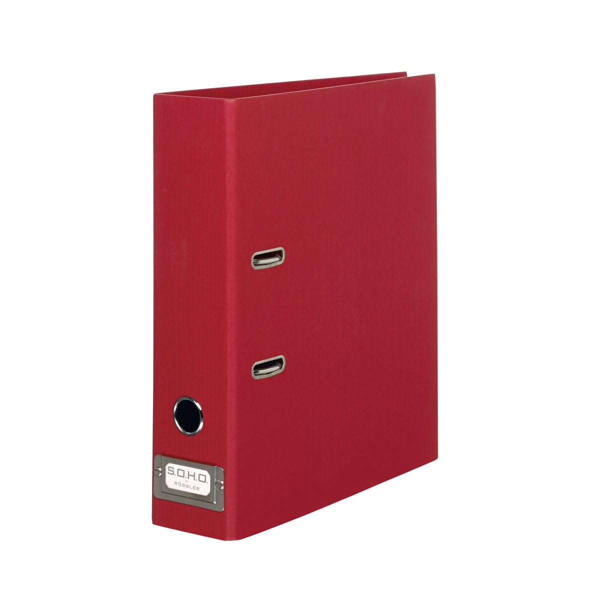 Rössler Papier 1317452368 - S.O.H.O. Map DIN A4 met insteeklabel, rugbreedte 80 mm, rood, 1 stuk