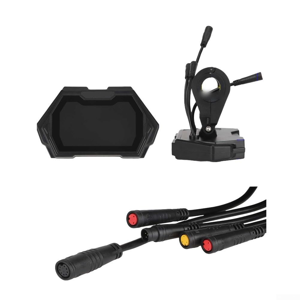 Trottinette électrique à écran LCD pour tableau de bord avec écran transparent et connecteur à cinq fils, indicateurs de vitesse et de batterie en temps réel, pour Kukirin G2 Pro/Max/Master et pour