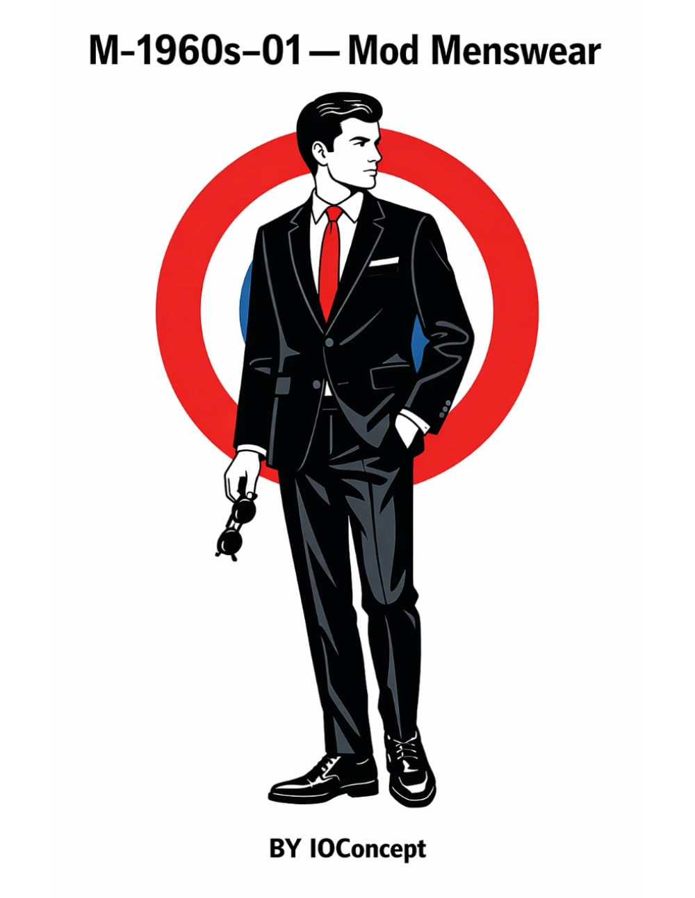 M-1960s-01 — Mod Menswear: Men’s Decades Runway (IOConcept Fashion Coloring Catalog)