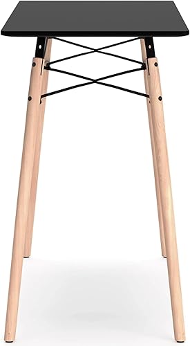 Miniatura 8 de Signature Design by Ashley Jaspeni - Escritorio industrial para oficina en casa, color negro y marrón claro