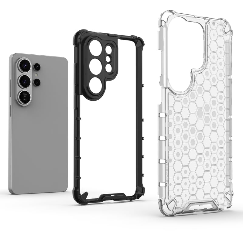 Image of Plastic Bumper Back Case Cover for Samsung Galaxy S26 Ultra 5G (Transparent)