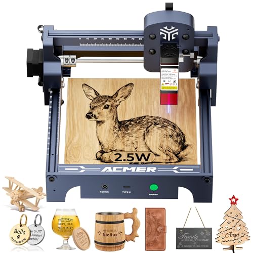 ACMER S1 Laser Engraver, 2500mW Laser Engraver Machine Higher Accuracy...
