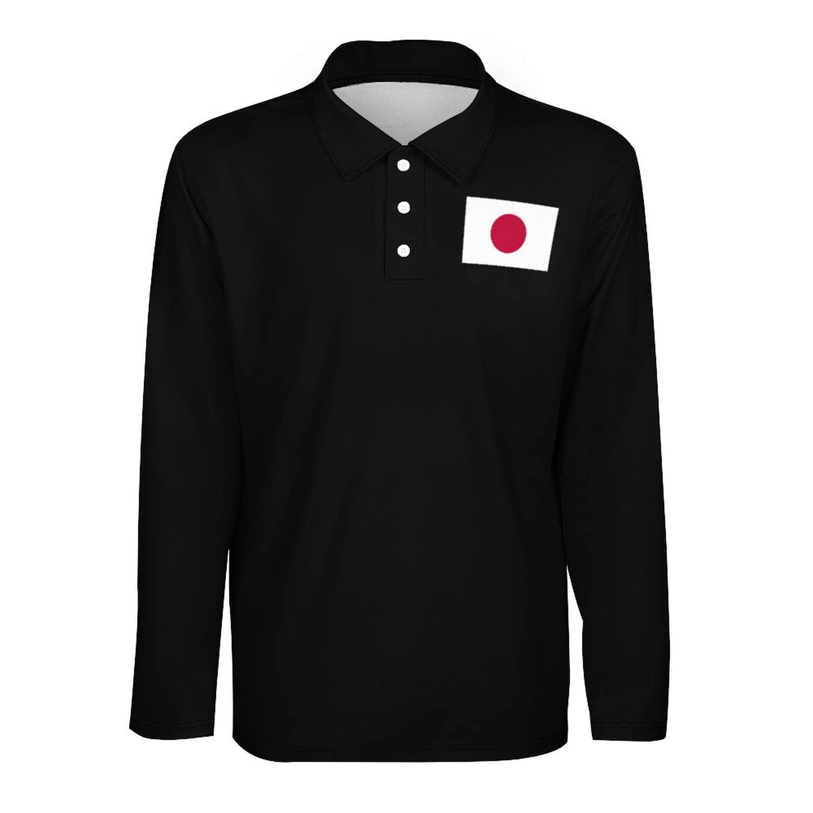 Amazon.co.jp: 長袖ポロシャツ メンズ 日本 国旗 日の丸 旗 ジャパン