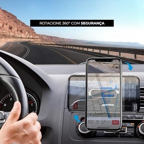 Suporte Magnético Imã para Celular Universal – Fixação Segura e Design Compacto para Carro e Mesa