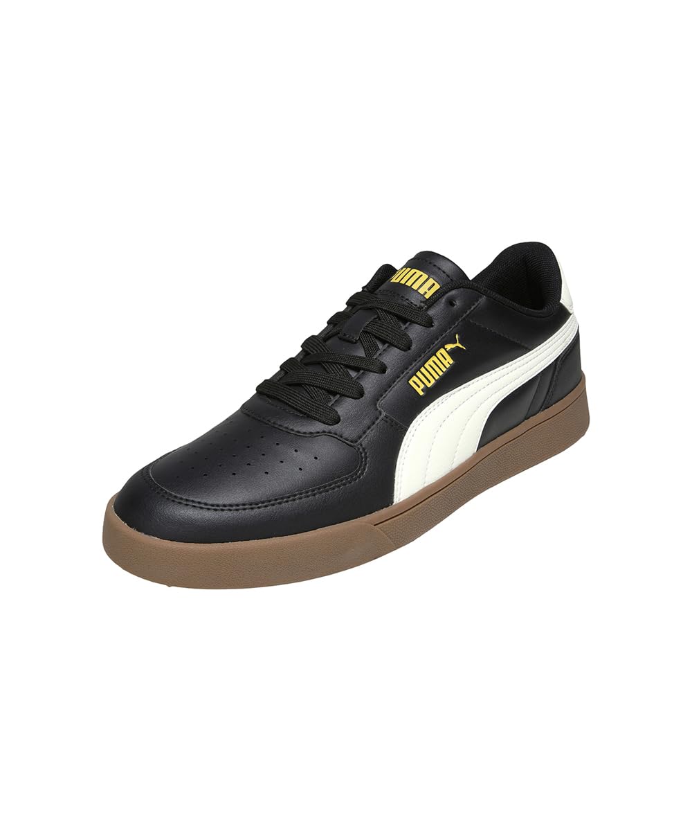 Unisex-Adult, Court Curves, Black-Archive Gold-Gum-Warm White, Sneaker, 8UK, (40608804)