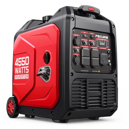 Generador Inversor Portátil POXURIO DK4550iAED 4550 Vatios, Tanque de Combustible de 9L, Súper Silencioso, Gasolina y Propano, 120V miniatura 1