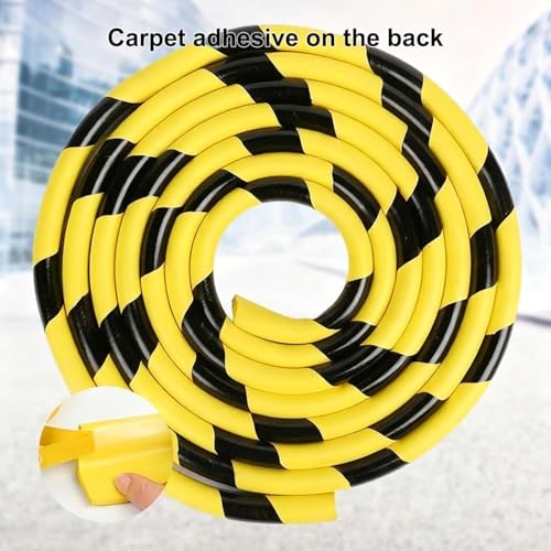 Protector de esquinas, protector de borde de pared en forma de L, parachoques de seguridad industrial autoadhesivo para fábrica y garaje