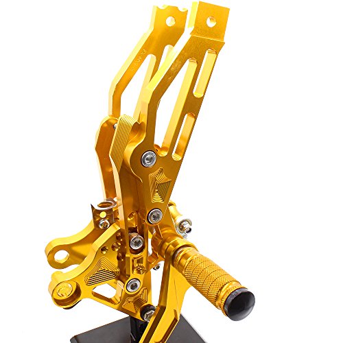 Krace Rearsets Fit For Honda Grom MSX 125 2012 2013 2014 2015 Foot Pegs Rear Set Footrests Brake Shift Pedals Fully Adjustable Foot Boards