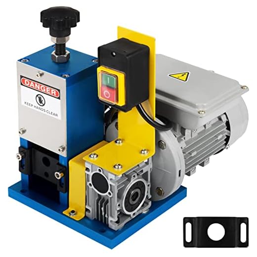 Happybuy Cable Wire Stripping Machine 0.05"-0.98" Automatic Electric Wire Stripping Machine 1 Channel Portable Blue Wire Stripper Machine Tool for Scrap Copper Recycling (Blue)