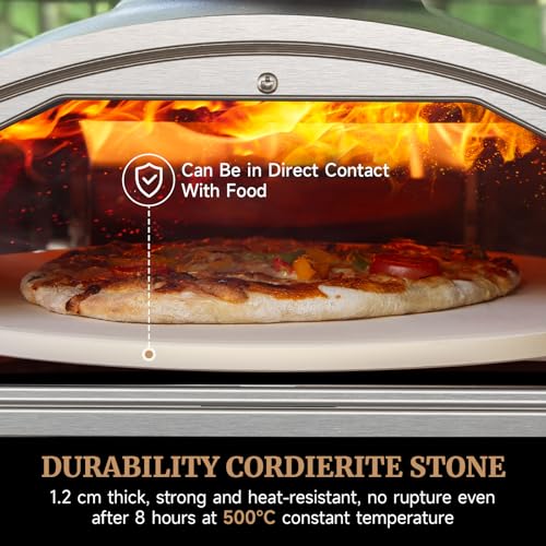 Iseasy 4104102 Pizza Oven Outdoor 12 Inch Wood Fire Pizza Ovens Pellet Pizza Stove thumb #3