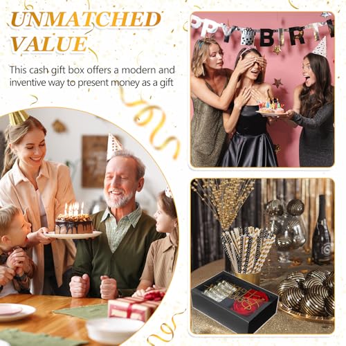 Tirelire pour cadeau en espèces CroBlissful : coffret anniversaire chic