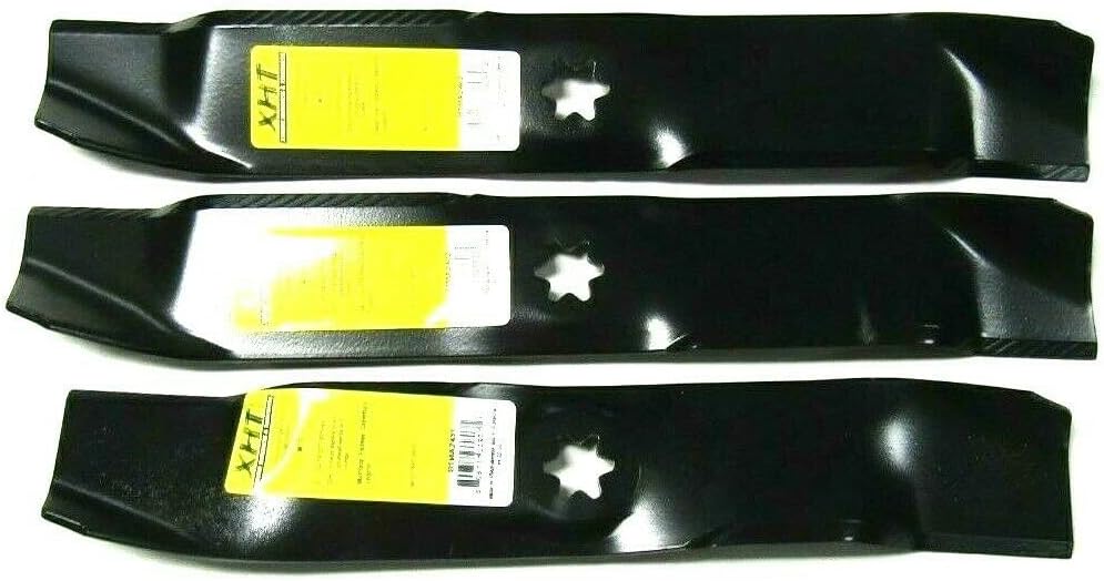 XHT 3 USA HD Blade Compatible with CUB Cadet MTD 742-0612A 742-0611A 942-04125 742-04124 46"