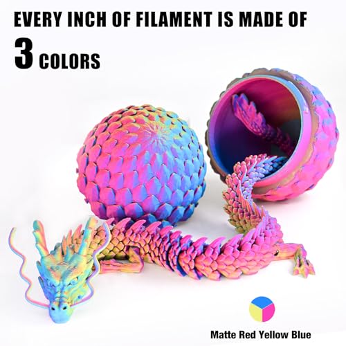 Image of OVV3D PLA Filament 1.75mm, Rainbow PLA Filament Matte Tri-Color 3D Printer Filament, Macaron 3D Printing Filament Red Yellow Blue
