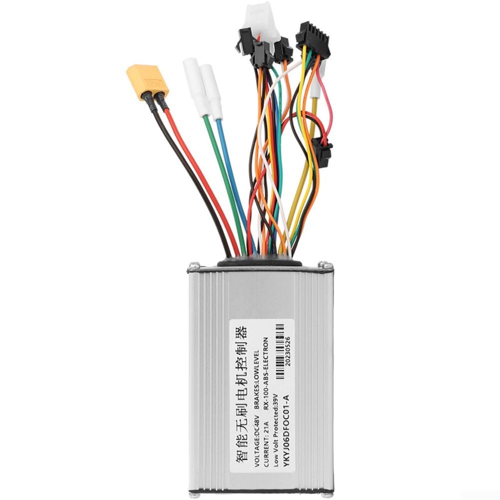 KugooM4pro Contrôleur de moteur pour scooter électrique, 48 V 21 A, sans balais intelligent, Intelligent Brushless Motor Controller, Contrôleur De Scooter Électrique avec Couvercle De Port De