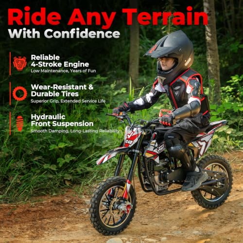 Image of FRP FX40 Gas Dirt Bike For Teens 40cc 4-Stroke Dual Disc Brake Off Road