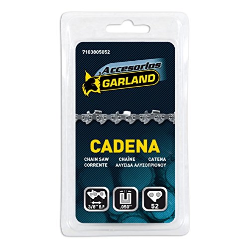 Garland 7103805052 - Cadena 3/8’’ b.p.-0.050’’ - 52 Eslabones para Motosierras