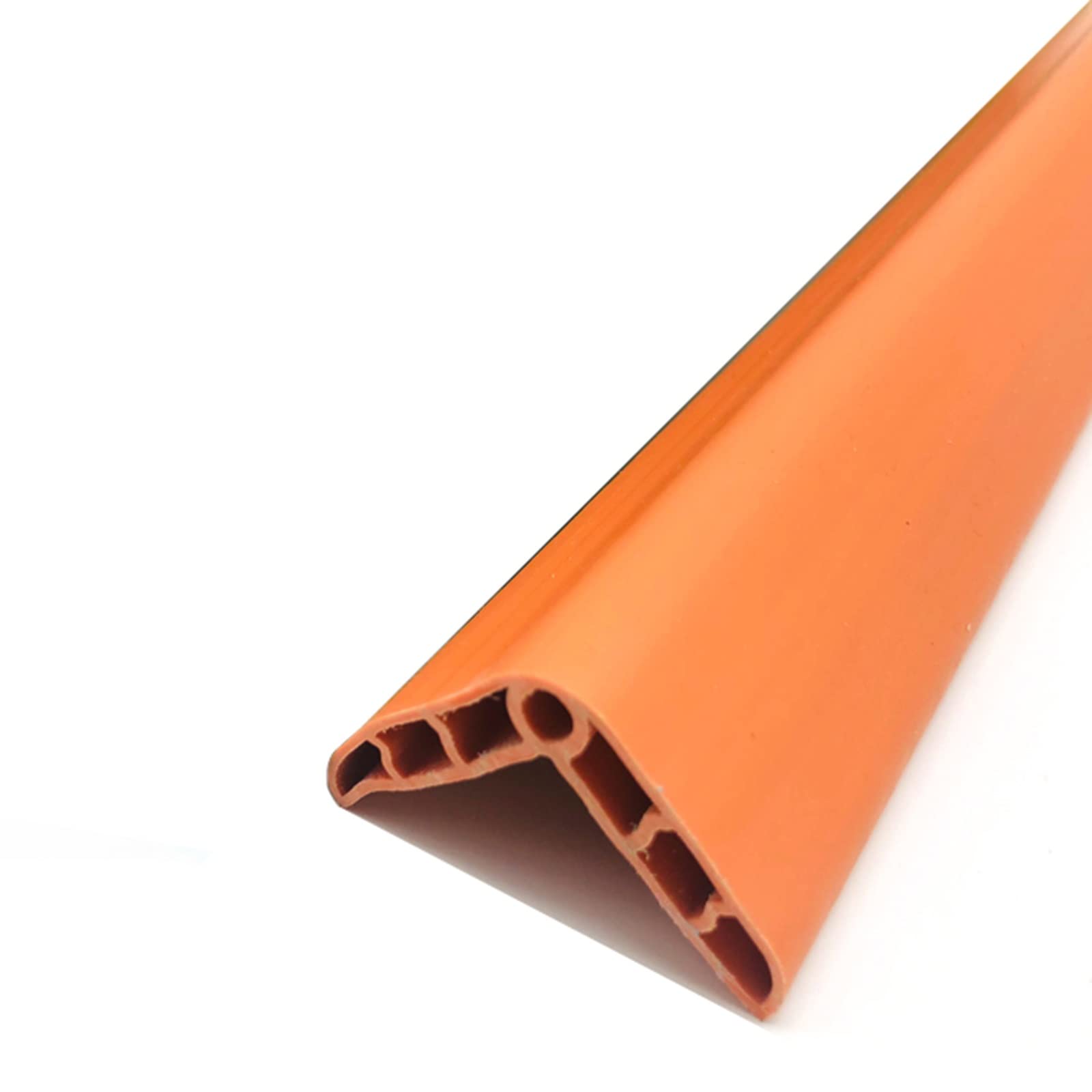 Protection d'angle imperméable en PVC imperméable pour escalier et rebord de fenêtre, intérieur et extérieur (orange, 120 cm)