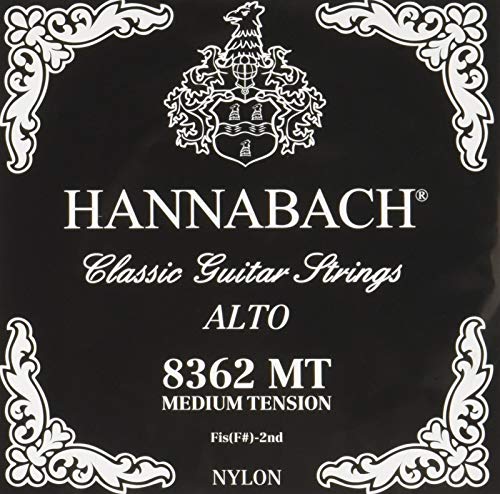 Hannabach Cordes pour guitare classique, Guitare alto, Fa#/F#2 – 8362MT, Série 836MT, Tension moyenne - Les Beatles, Paul McCartney, John Lennon, RIngo Starr, George Harrison Hannabach Cordes pour guitare classique, Guitare alto, Fa#/F#2 - 8362MT, Série 836MT, Tension moyenne