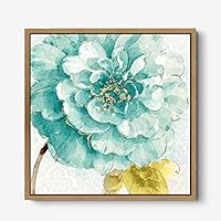 Framed Canvas Wall Art Gold Trees Canvas Prints Home Artwork Decoration for Living Room,Bedroom - 16x16 inches