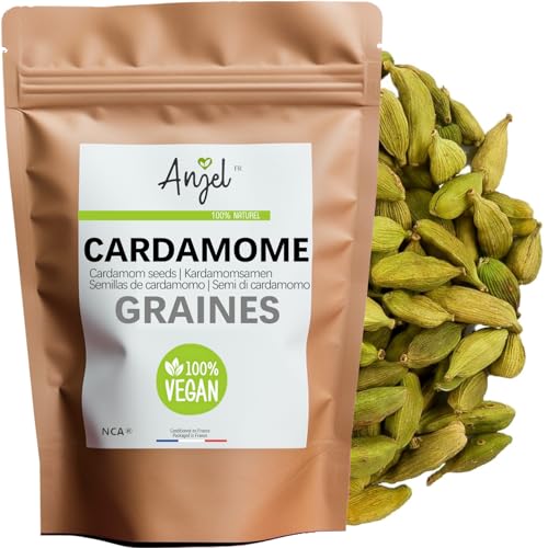 Semillas de vainas de cardamomo verde - Semillas de cardamomo enteras 100% naturales - NCA (100)