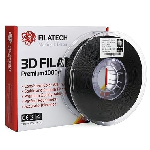 Filatech FilaFlexible 55 TPEE Based Engineering 3D Printer Filament, 1.75mm -/+0.03mm Accuracy Printing, Ultra Tough, 0.5kg Spool, Made in UAE - (Black)