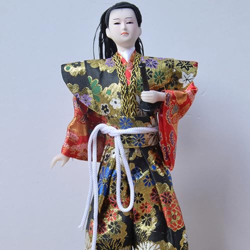 Poupées d'Art Samouraï Japonais Figurine de Collection Haut de Gamme en Kimono