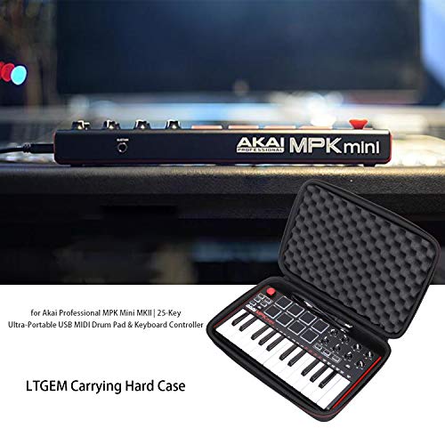 L Ltgem CS260 Ltgem Travel Hard Carrying Case For Akai Professional Mpk Mini Mk3 / Mpk Mini Play Mk3 / Mpk Mini Mkii/Mpk Mini Play - 25 Key Usb Midi Keyboard Controller thumb #6