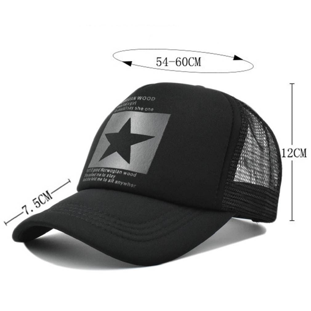 Cappellino con Visiera Estivo Ricamato Uomo Trucker cap Berretto da Baseball Cappellino da Baseball Uomo Estivo Ricamato Cappelli a Rete Unisex Traspirante Trucker Cappello