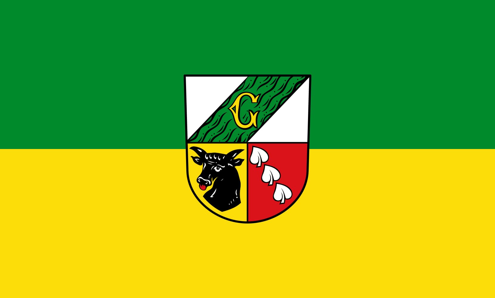 Drapeau Grünenbach 1.35m² de qualité supérieure en tissu haute densité