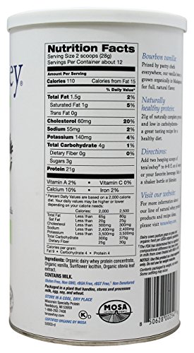 tera's: Organic Whey Protein, Bourbon Vanilla, 12 oz2 - Image 3