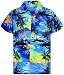 Produktbild V.H.O. Funky Hawaiihemd, Kurzarm, Surf, blau, XL