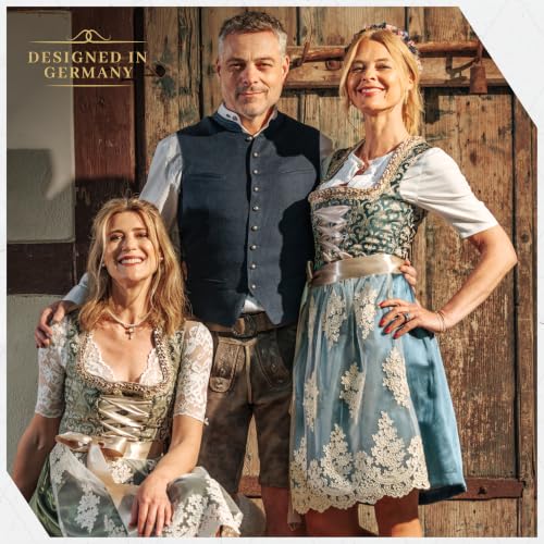 Image of BAVARIA TRACHTEN Dirndl Dress Women German Oktoberfest Without Blouse Rose