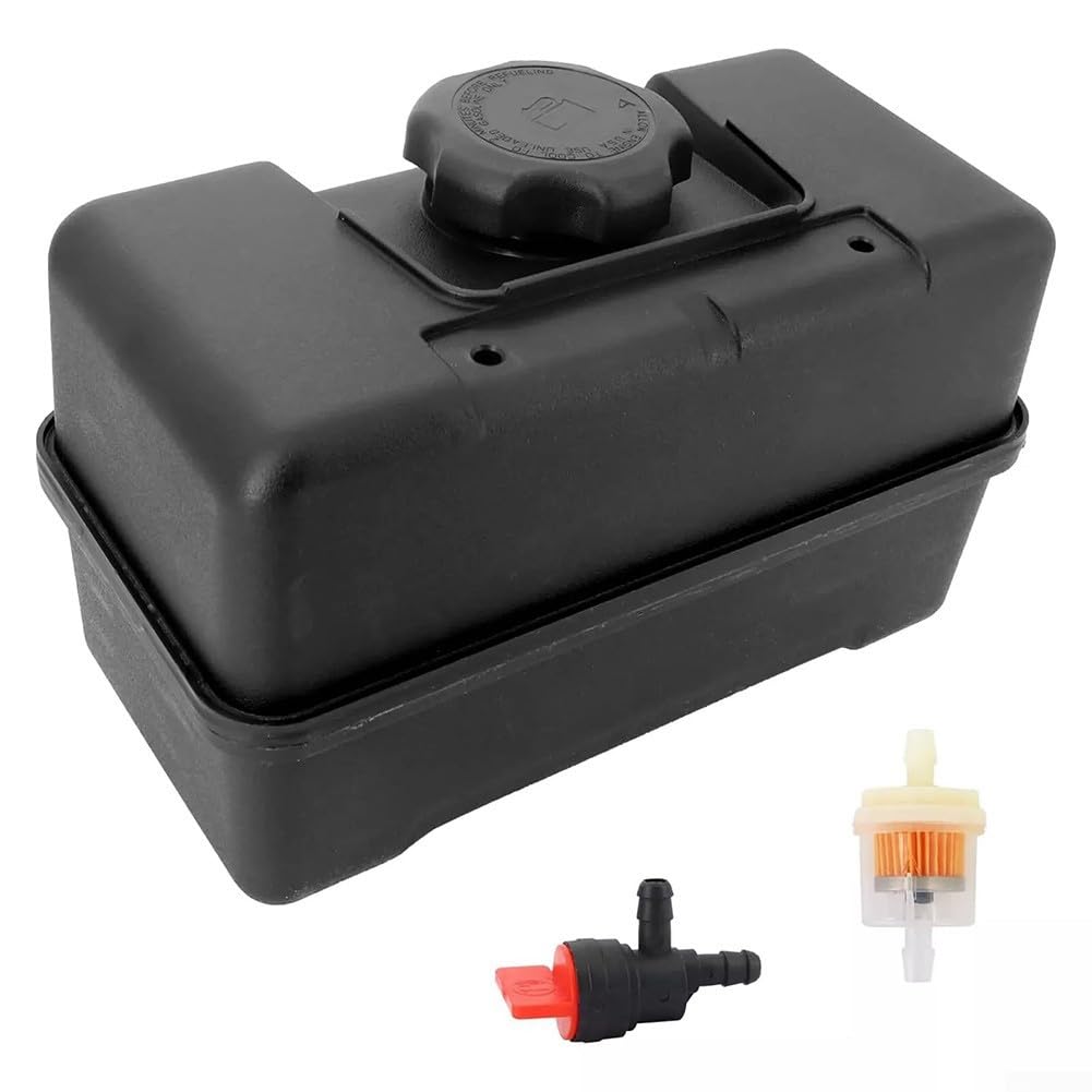 Whychstore Serbatoio Carburante in Plastica di Ricambio per 691993, Serbatoio del Carburante con Coperchio, Valvola di Arresto di Controllo per Cippatrici di Legno, Spazzaneve Motozappe