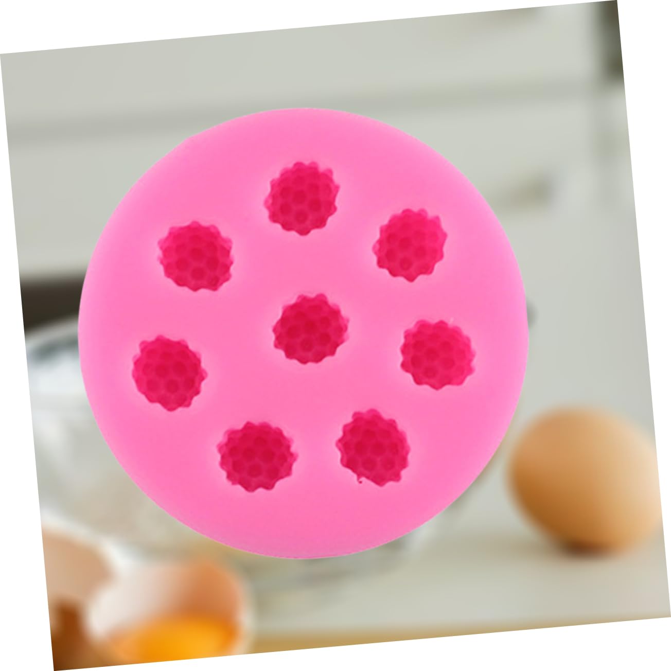 MAGICLULU 3pièces Moule Silicone à Compartiments Pour Gâteaux Et Outil De Décoration De Pâtisserie Pour Desserts Bonbons Et Puddings Rose
