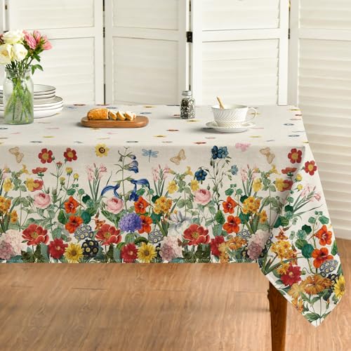 Horaldaily Spring Tablecloth 60×84 Inch...