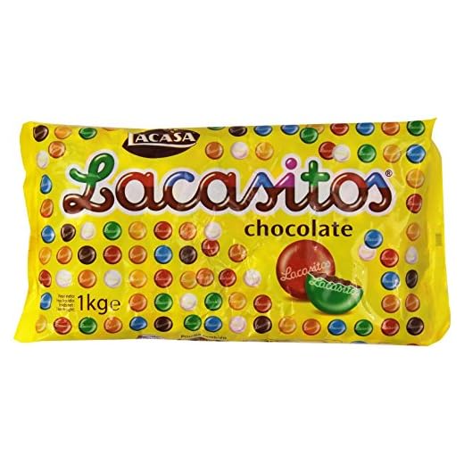 Lacasitos - Chocolate - Gracera de chocolate con leche recubierta con azúcar coloreado - 1 kg
