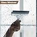 HARFINGTON 2pcs Squeegee 5 Inch Length Auto Water Blade Shower Squeegee with Non-Slip Handle for Car Windshield Window Cleaner Glass Door, Blue