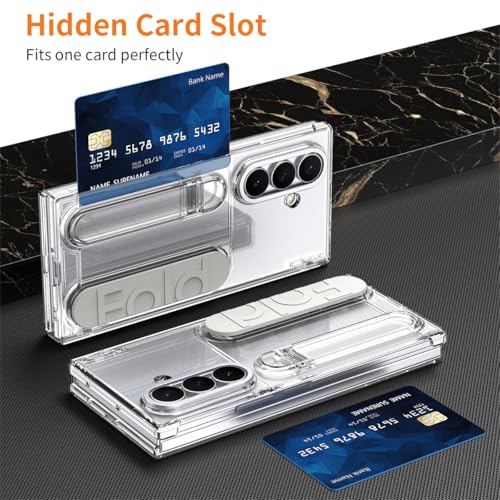 Étui portefeuille Samsung Galaxy Z tri-fold transparent pour éviter les chutes d'écran