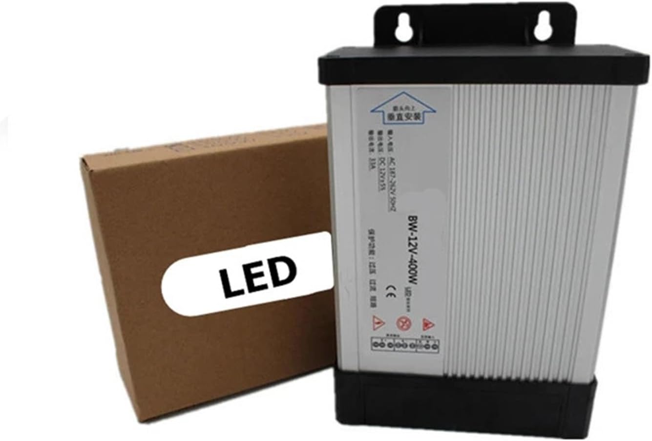 1 ピース DC 400W 12V 33A 照明トランス 100-240V LED ドライバー、LED ストリップ電源防水ドライバー