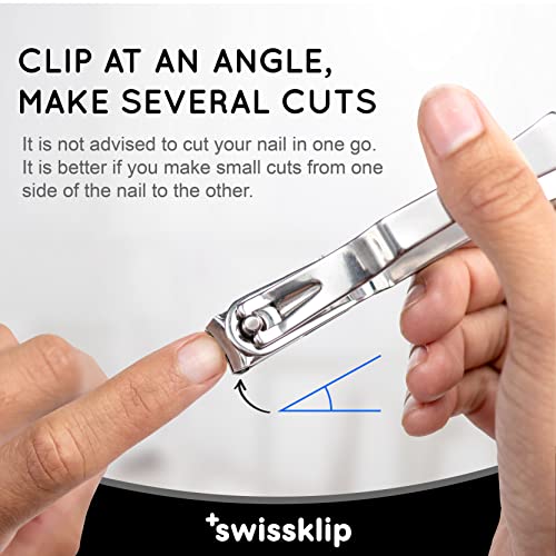 Swissklip Nail Clippers For Men I Well Suited As Finger Nail Clippers Adult I Also Can Be Used As Fingernail Clippers For Women I Swissklip Nail Clipprs Rate Among The Best Nail Clippers (1 Pack) #TOP2