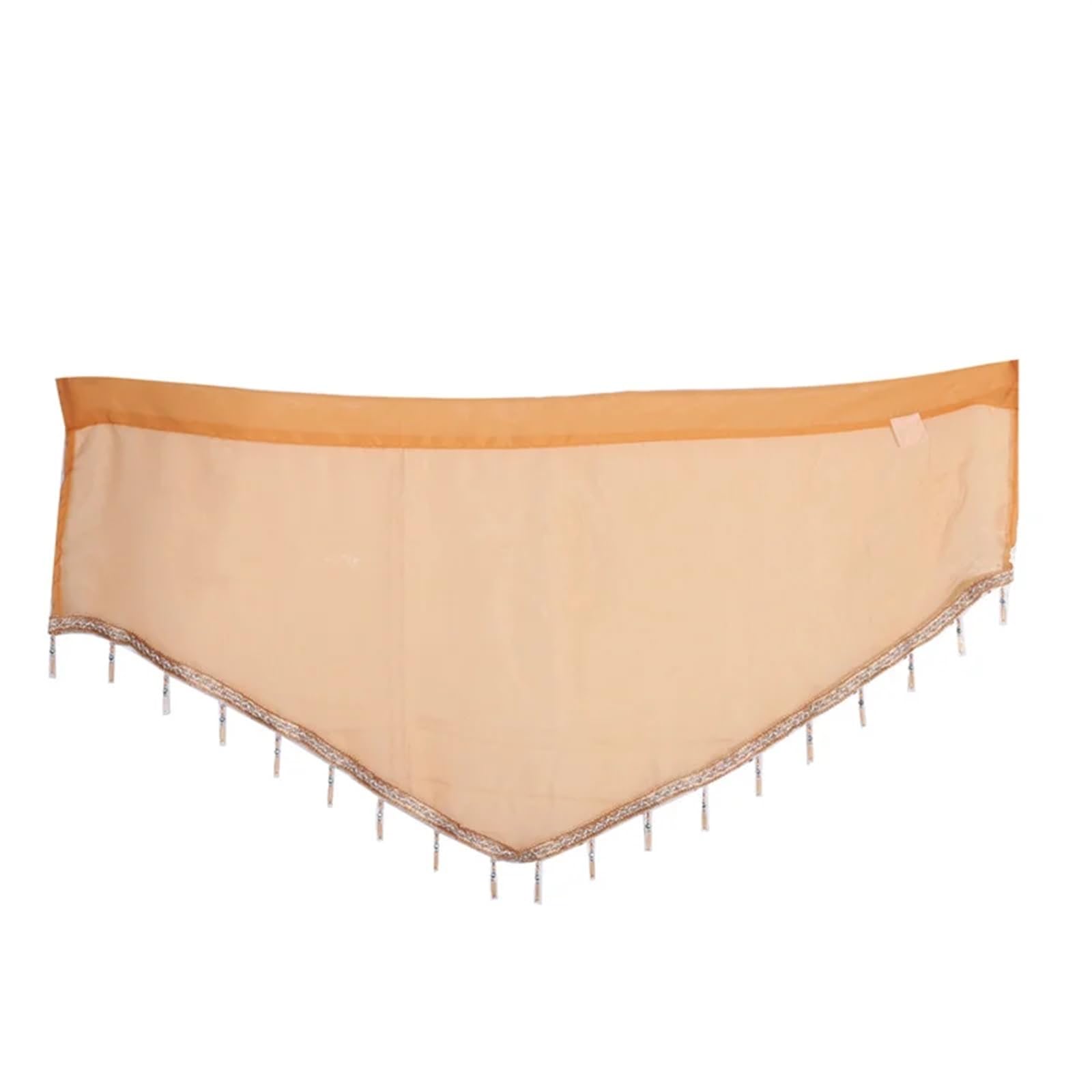 LuoAXINN Short Curtains Solid Color Triangle Shape Kitchen Short Curtain Window Valance Drape Home Decor(Ginger)