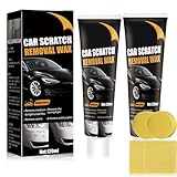 Scratch Remover Kit for Cars,Upgrade Car Scratch Removal Wax for Deep Scratches, Car Polishing Auto Scratches Repair Paste,Vehicles Paint Scratch Repair Kit with Wipes and Sponges (2 * 120ml)